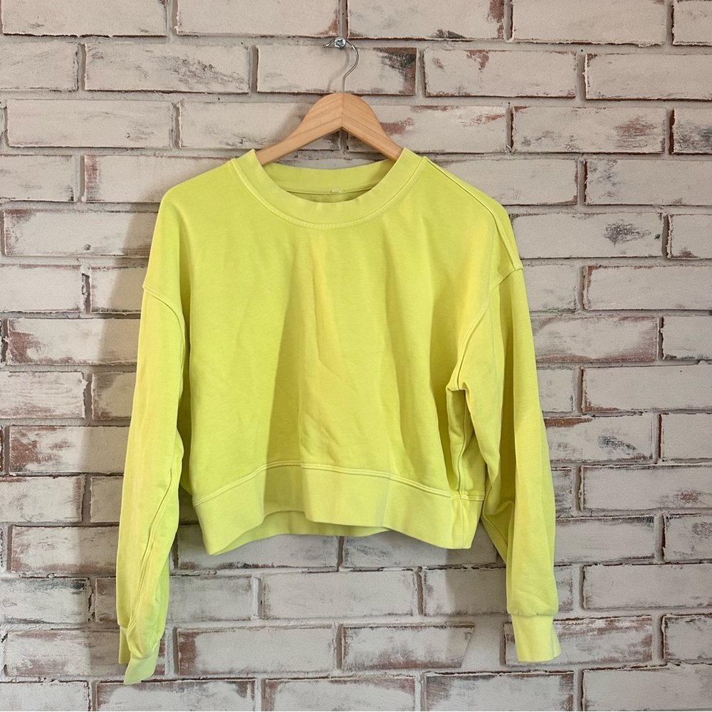 Lululemon Perfectly Oversized Cropped Crewneck Sweatshirt